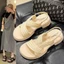 Sandals For Women Summer New Style Square Toe Thick Heel Open Toe Roman Shoes Fairy Style
