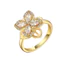 Nhẫn Hoa Đồng Thanh Lịch Với Đá Zircon Dành Cho Nữ Thời Trang Và Giảm Căng Thẳng