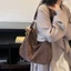 Túi Nữ Mới Đa Năng Retro Dung Tích Lớn Thời Trang Hốc Đeo Vai Đơn Tote Túi Đeo Ngang