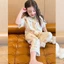 Bộ quần áo mặc ở nhà mới cho bé gái mùa hè Bộ hai món đồ ngủ ren mỏng kiểu dáng trẻ em dành cho