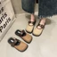Mũi tròn đế bệt phối chân váy, giày đa năng, Birkenstocks nhẹ nhàng kiểu Pháp, giày Mary Jane ch