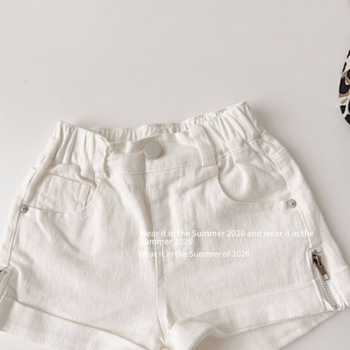 Children's Korean Shorts Summer New Style Baby Fashionable And Versatile Overalls Shorts Girl