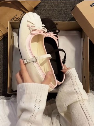 French Bow Mary Jane Shoes Women's Inner Heightening Summer New Style Small Fragrant Style Sh