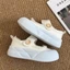 Giày Velcro trắng dành cho nữ dép thể thao phổ biến dành cho nữ giày thể thao niche