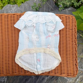 [Hàng cho thú cưng dễ thương] Quần áo Cotton nguyên chất cho mèo Mùa hè Quần áo cho thú cưng chống xỉn màu 0,5-10kg