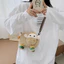 Túi sang trọng vuông nhỏ phong cách Hàn Quốc có họa tiết bò dành cho thanh thiếu niên và bé gái