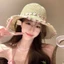 Mũ Rơm Phong Cách Tự Nhiên Với Vải Phù Hợp Và Thoáng Khí Có Thể Điều Chỉnh Cho Chuyến Đi Chống Nắng Ngoài Trời Và Thường Ngày