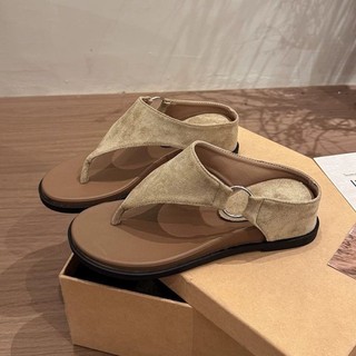 Retro Inner Heightening Thick-soled Flip-flops Flip-flops For Women Summer Outer Wear New Style
