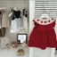 váy bé gái váy mùa hè nơ đỏ dâu sundress váy bé gái
