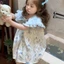 Bé Gái Cotton Mùa Hè Ve Áo Váy Hoa Bé Gái Không Tay Dễ Thương Kiểu Phương Tây Tank Top Đầm Cô