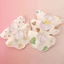 Yếm Ăn Cho Bé Nguyên Chất Cotton Chống Thấm Nước Nhổ Khăn Sơ Sinh Cánh Hoa Chống Nôn Miếng Ló
