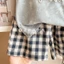 Bộ vest mùa hè bé trai và gái, áo vest in họa tiết hàn quốc, quần short kẻ sọc hai dây cho bé