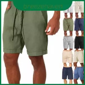 Quần short tập Yoga nam thoáng khí sành điệu có dây rút có thể điều chỉnh để mặc mùa hè thư giãn