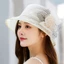 Mũ chống nắng họa tiết hoa thực vật thời trang với vải thoáng khí cho các bữa tiệc trong vườn
