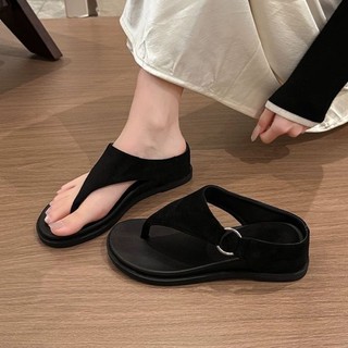 Retro Inner Heightening Thick-soled Flip-flops Flip-flops For Women Summer Outer Wear New Style
