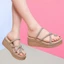 Dép nữ đế nêm, đế dày, đính đá tăng chiều cao thời trang, sandal đa năng, sandal xỏ ngón mùa hè