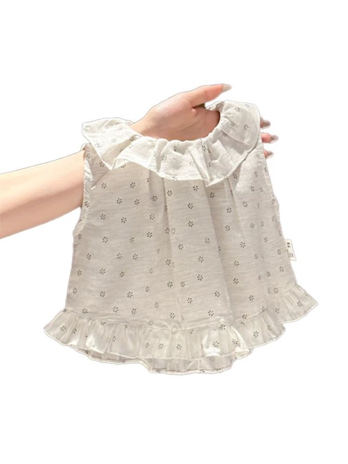 Bộ Đồ Bé Gái Cổ Áo Búp Bê Quần Áo Quần Áo Trẻ Em Bé Gái Họa Tiết Hoa 2 Bộ