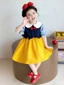 Đầm Bé Gái Mùa Hè Phong Cách Mới Trẻ Em Phong Cách Tay Ngắn Tuyết Trắng Váy Cotton Bé Gái Mùa Hè