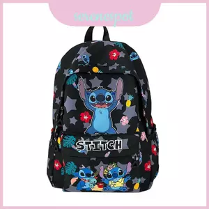 Stitch Ba lô dung tích lớn Túi sách thoáng khí Nylon nhẹ cho thanh thiếu niên Du lịch đi học