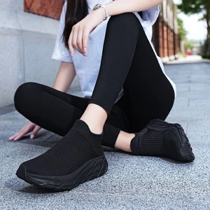 Giày tất đế dày nữ chạy bộ xuân thu giày thể thao chống sốc chống trượt
