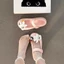 Hoạt Hình Dễ Thương Mickey Croc Giày Nữ Mùa Hè Mới Đế Dày Chống Trơn Trượt Thường Dẹt Mary Jane