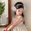 Băng đô nơ đính cườm cho trẻ em, băng đô ngọt ngào như cổ tích của Công chúa Elsa, băng đô chuỗi