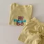bộ quần áo mặc ở nhà bằng vải cotton thoáng khí dành cho trẻ em mùa hè bé trai và bé gái hoạt hì