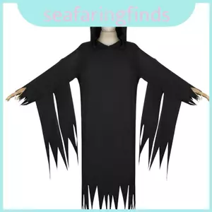 Sợi Polyester Đen Scream Vi Cape Cho Cosplay Và Ngôi Nhà Ma Ám