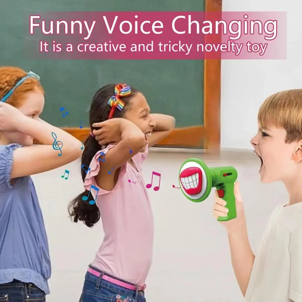 2 Chiếc Mới Sáng Tạo Mini Đổi Giọng Nói Đồ Chơi Với 6 Âm Thanh Cầm Tay Thay Đổi Giọng Nói Megaphone Đồ Chơi Ngộ nghĩnh Trẻ Em Đồ Chơi Ngày Lễ Quà Tặng