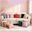 Vỏ gối giả mạo có họa tiết dệt kim cho ghế Sofa Trang trí phòng ngủ và