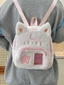 Túi đi học sang trọng Cat Kawaii với thiết kế mở rộng và Nylon nhẹ để lót thanh thiếu niên