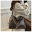 Autumn And Winter Hot Style Retro Maillard Large Capacity Tote Bag Womens Casual Versatile Commu
