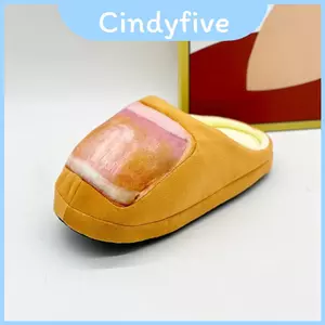 Dép đi trong nhà bằng vải Cotton thoải mái có ngón chân sang trọng và đế chống trượt cho người lớn