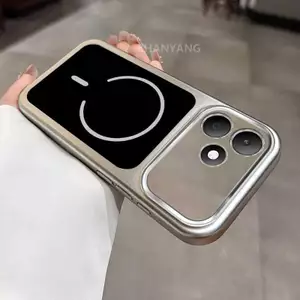 Ốp Lưng Cho POCO M6 4G M6 Plus Mạ Điện Trong Suốt Lớn Màu Cửa Sổ Nền Điện Thoại Thẩm Mỹ Silicon TPU Tối Giản Mềm