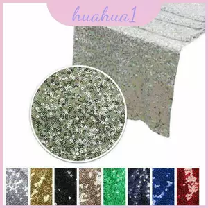 12 "x108" Long Lanh Tuyệt Đẹp Sequin Table Runner Thêm Sự Kiện Lấp Lánh Sang Trọng Cho