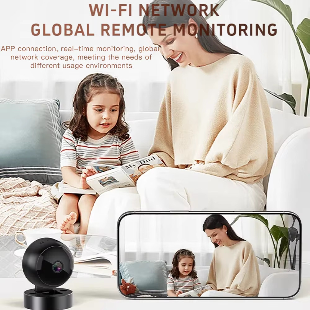 Phòng Camera Mini HD 4K Camera An Ninh Wifi Không Dây Âm Thanh 2 Chiều Phát Hiện Chuyển Động Giám Sát Full Màu Tầm Nhìn Ban Đêm Camera An Ninh Cho Nhà Hàng Gia Đình