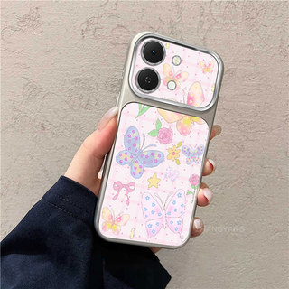 Ốp Lưng Cho vivo Y05 4G Y11D Cửa Sổ Lớn Mờ Cao Cấp Vỏ Điện Thoại Thẩm Mỹ Nhiều Màu Sắc Bướm Và Mèo Dễ Thương Họa Tiết Thiết Kế Mới
‌