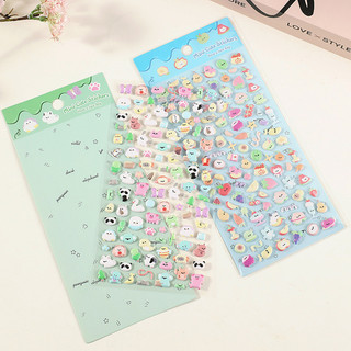 ENWEI 1 Cái [Dòng Phim Hoạt Hình Bong Bóng] Bánh Mì Động Vật Trái Cây Gấu Trúc Voi Phong Cách Dễ Thương Dán Cho Nhật Ký Người Lập Kế Hoạch Thêu Sò Văn Phòng Phẩm