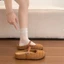 Inner Heightening Braided Toe Half Slippers For Women New Spring And Summer Outer Wear Soft-sole