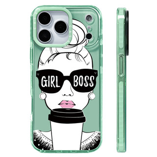 Ốp Sạc Từ Tính Không Dây Tương Thích Cho IPhone 17 Pro Max Cover Girl Lip Print Coffee 17 Pro Silicone Mềm Trong Suốt Cản 17 Vỏ Chống Sốc Không Khí