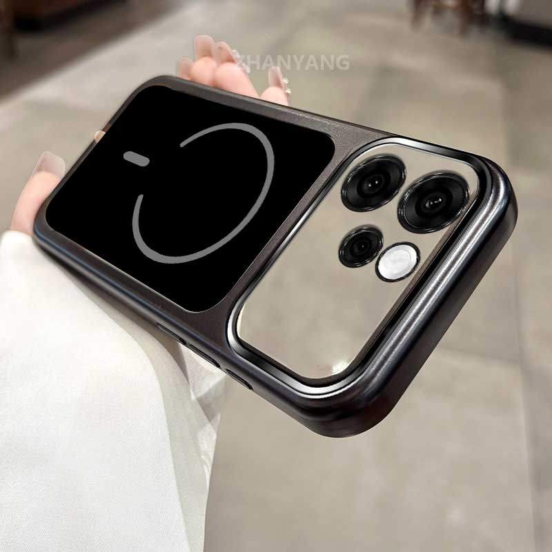 Ốp Lưng Cho OPPO Reno 15 Reno 15 Pro Reno 15F Reno 15C 5G Mạ Điện Trong Suốt Lớn Màu Cửa Sổ Nền Điện Thoại Thẩm Mỹ Silicon TPU Tối Giản Mềm