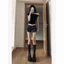 Đường phố mùa hè ngụy trang retro quần short denim mùa hè mới hot girl eo thấp bó sát giảm béo h