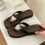 Dép xỏ ngón tình yêu dành cho nữ, giày cao gót nêm mùa hè, áo khoác ngoài thời trang với váy, dép x