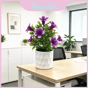 Hoa Lily Giả Nhựa Có Đế Để Chụp Ảnh Đám Cưới Sân Vườn Và Trang Trí Nhà