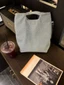 New Original Denim Diamond-encrusted Small Handbags Retro Simple Portable Handbags Student Commu