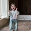 Nữ Dễ Thương Áo Thu Đông Phong Cách Mới Trẻ Em Phong Cách Hàn Quốc Cổ Tim Bé Gái Xuân Thu Rời Áo