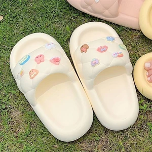 Dép đế mềm chống trơn trượt và đi ị cho bé gái mang ở nhà và ra ngoài. Dép xỏ ngón hoạt hình