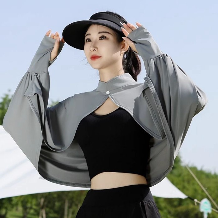 chiếc khăn choàng chống nắng mùa hè dành cho nữ đi xe đạp và lái xe áo choàng chống tia cực tím