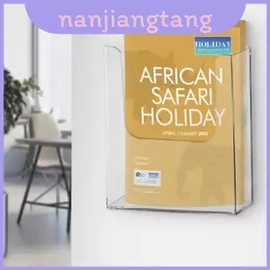 Giá trưng bày tường thanh lịch cho bộ lưu trữ tài liệu Acrylic A4 A5 có tùy chọn dính