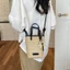 Korean Style Fashion Portable Vegetable Basket Bag New Niche Fashion Straw Bucket Bag Shoulder C
